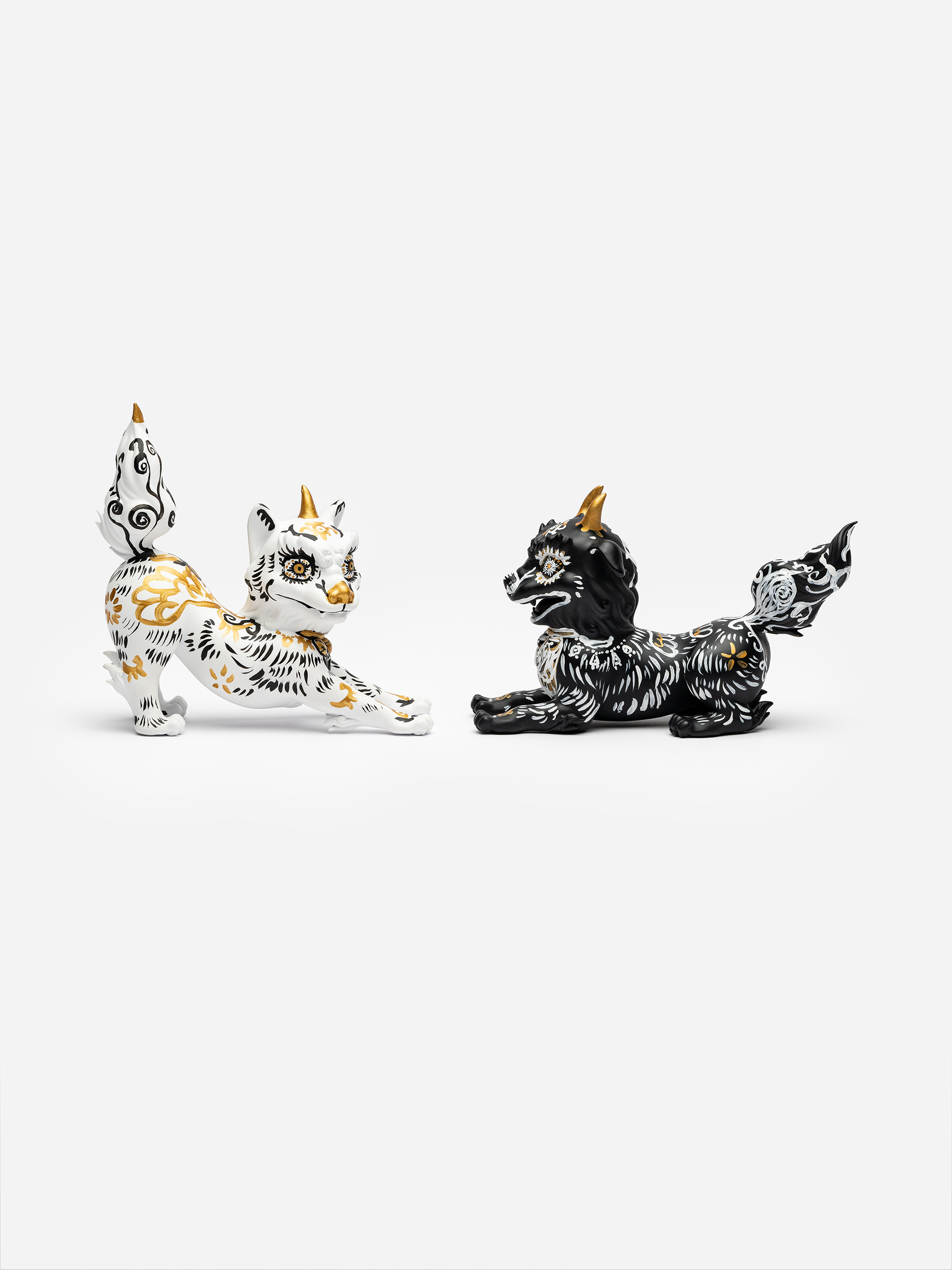 White and Black Guiding Yamainu-sama by Miwa Komatsu