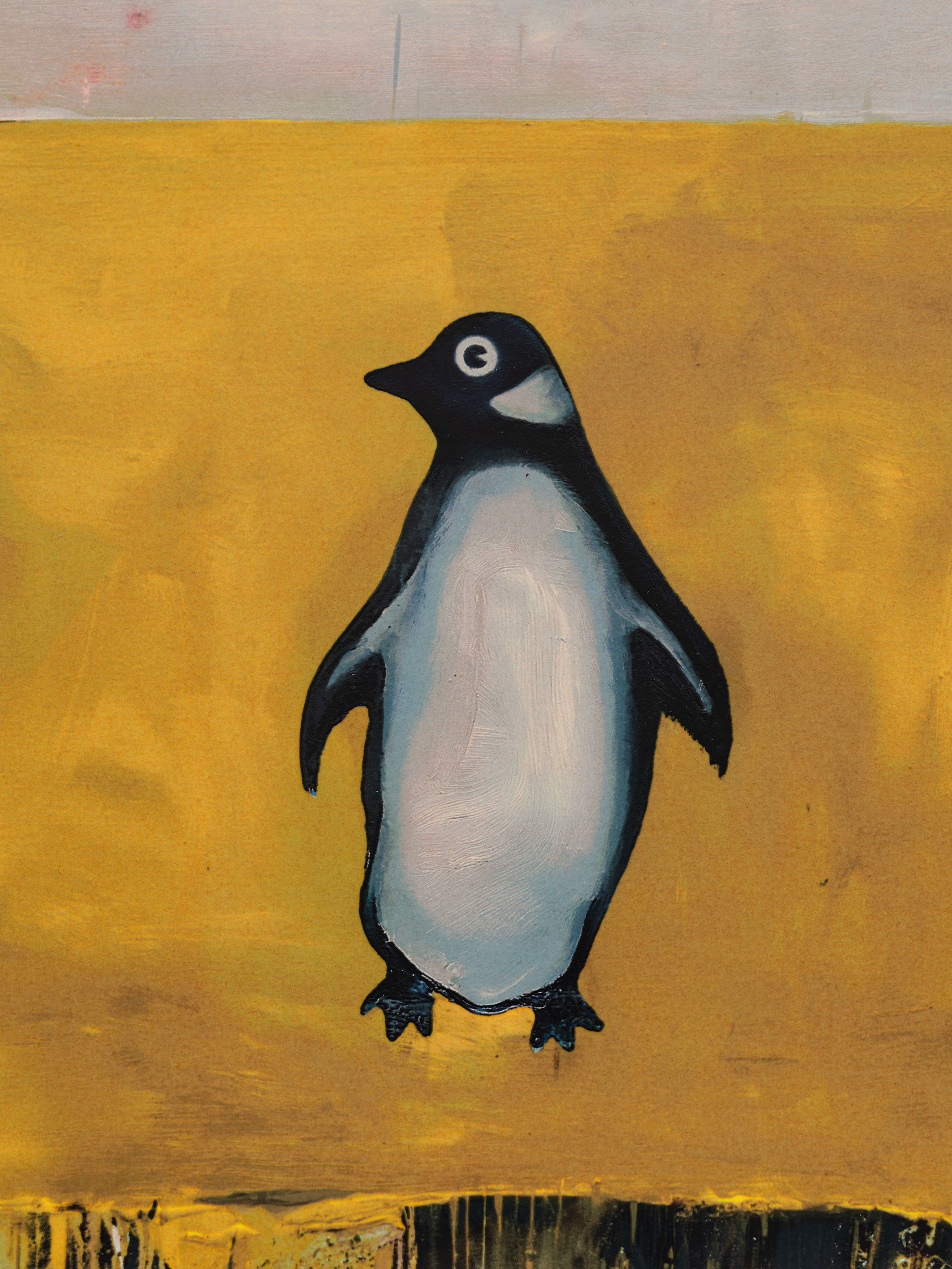 An image of Harland Miller's Penguin Books silkscreen print.