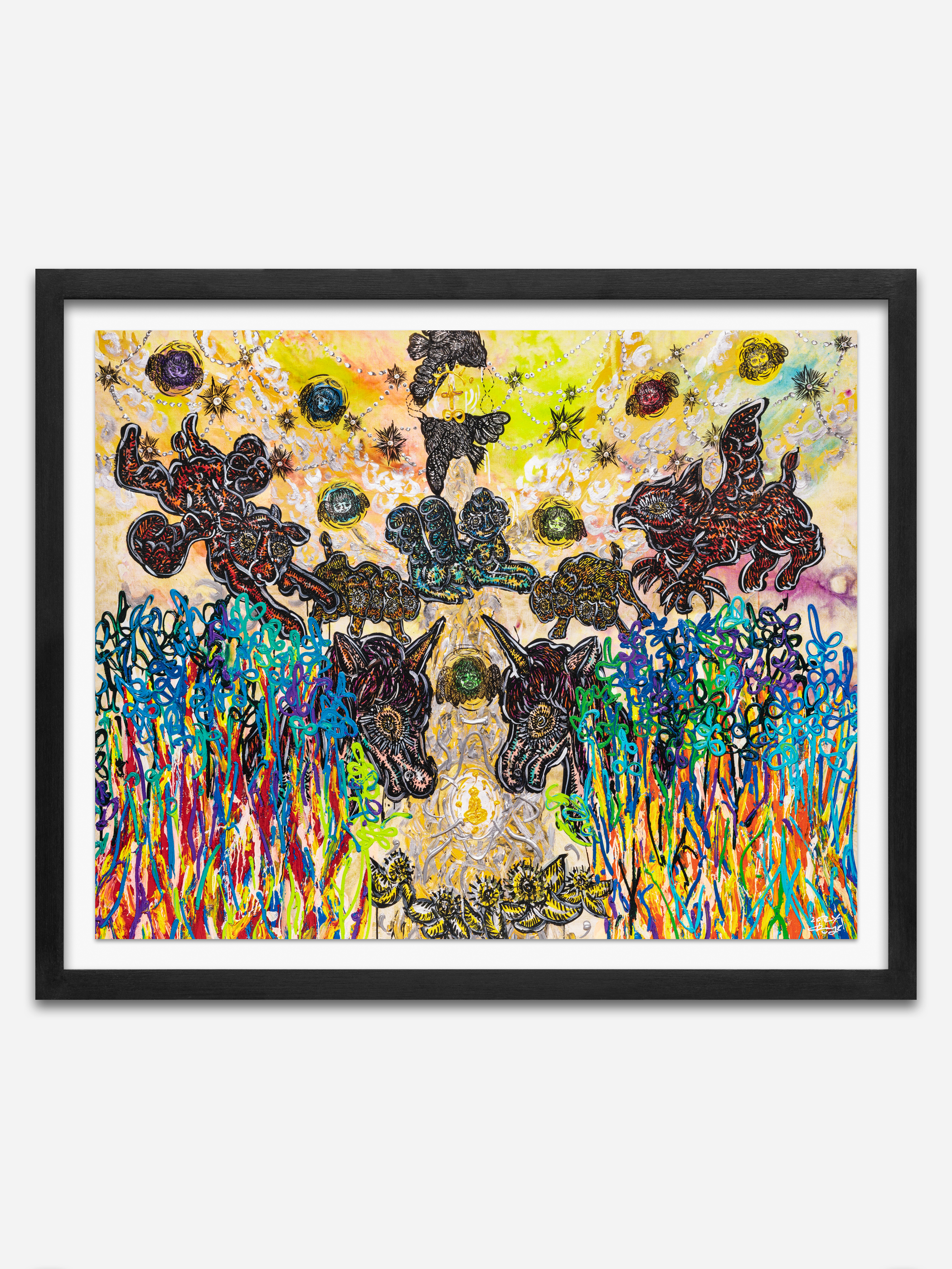 Live painting by Miwa Komatsu