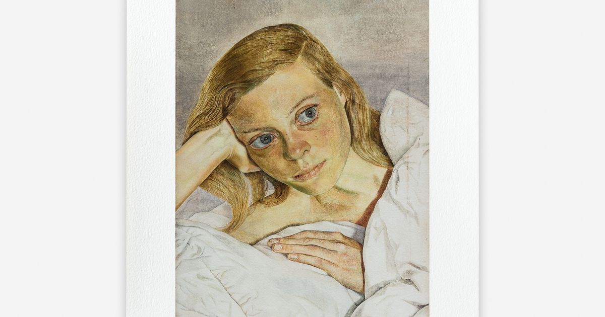 Girl in Bed, 1953 by Lucian Freud Estate