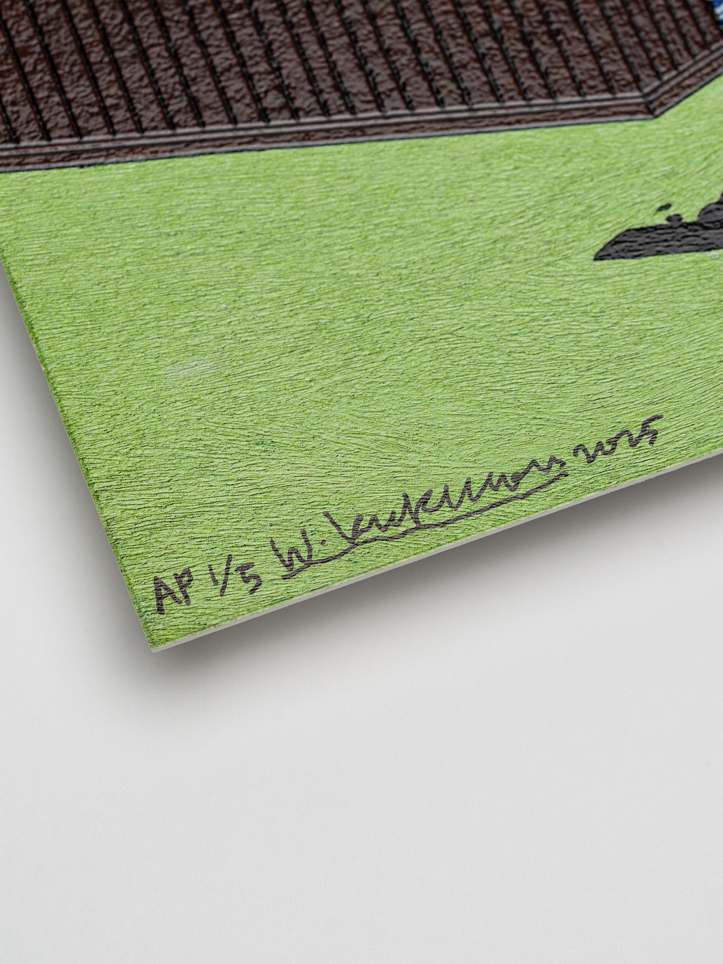 Signature detail of an archival pigment print by Kukwon Woo.