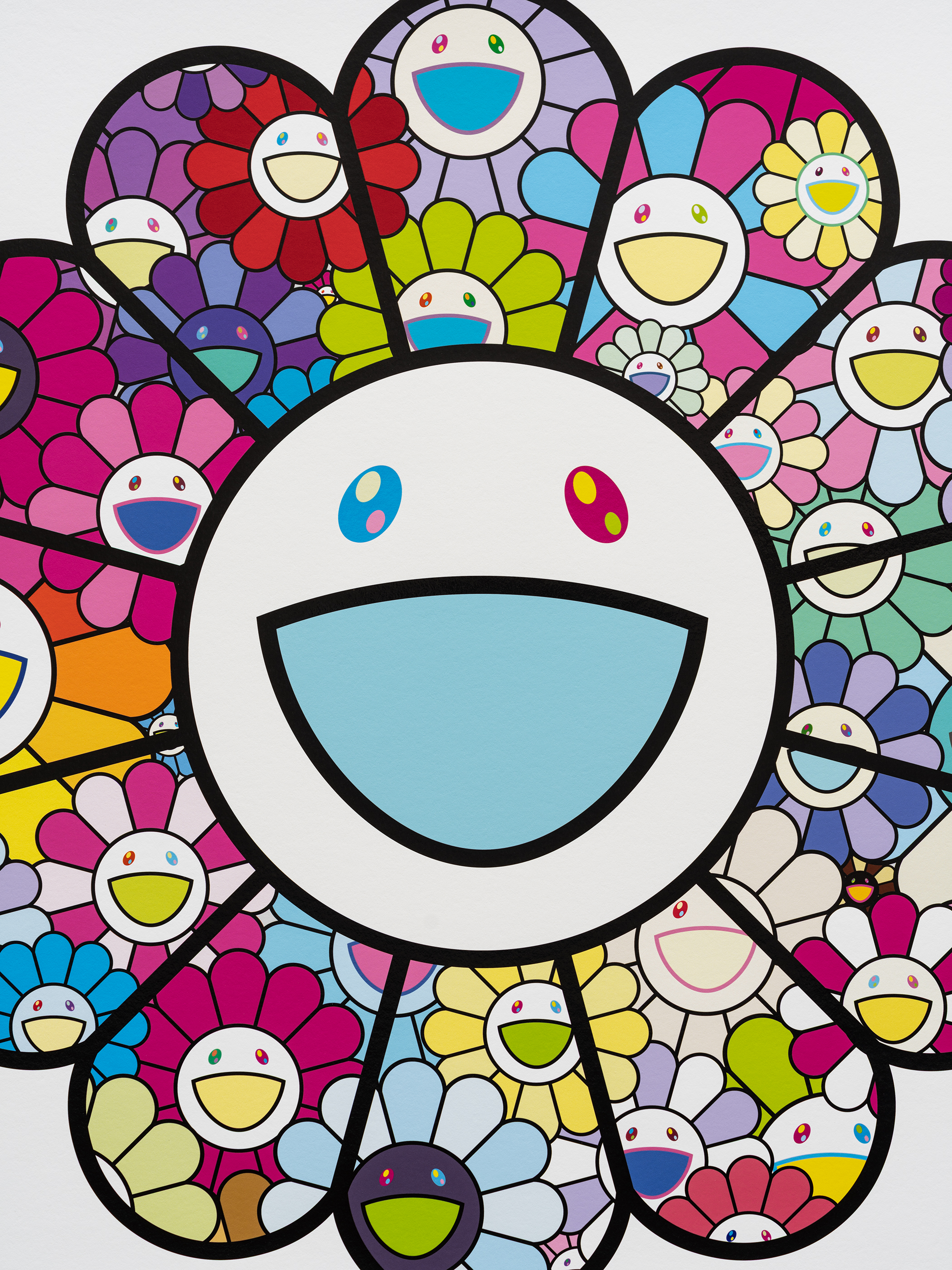 Lollipop Flowers Rainbow by Takashi Murakami