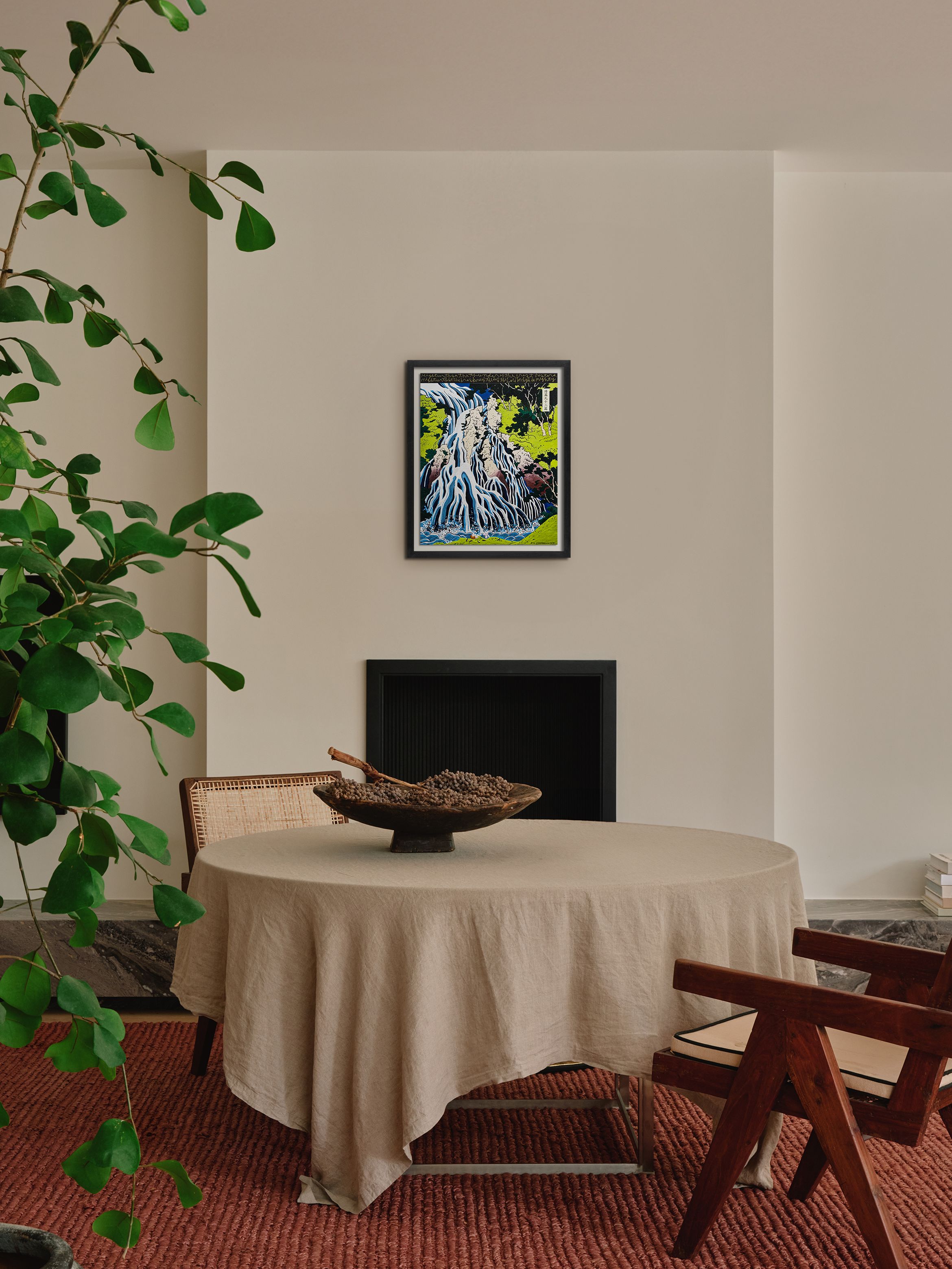 Hero of an archival pigment print in black frame on white wall by Kukwon Woo.