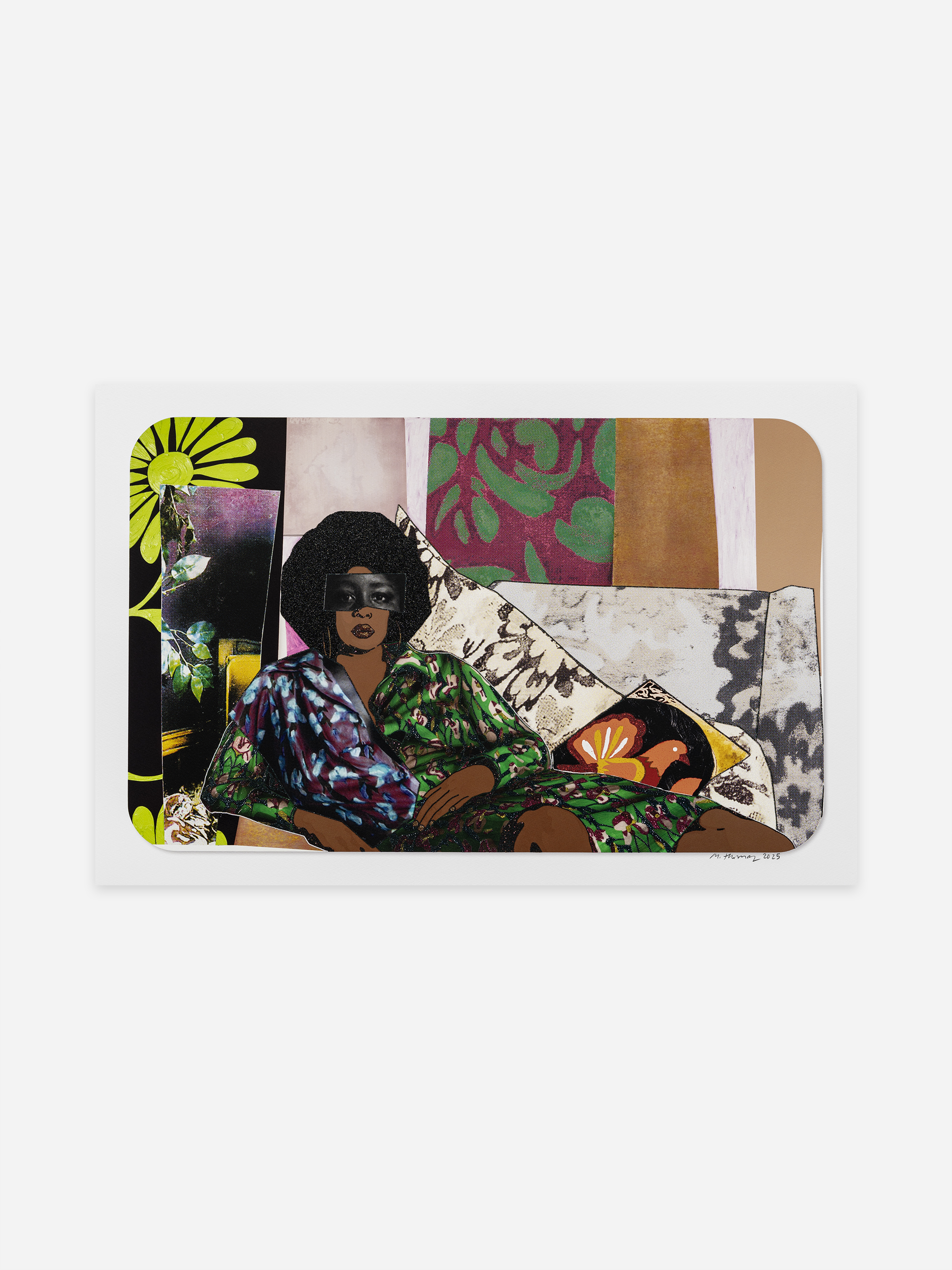 Landscape With Woman Washing Her Feet by Mickalene Thomas