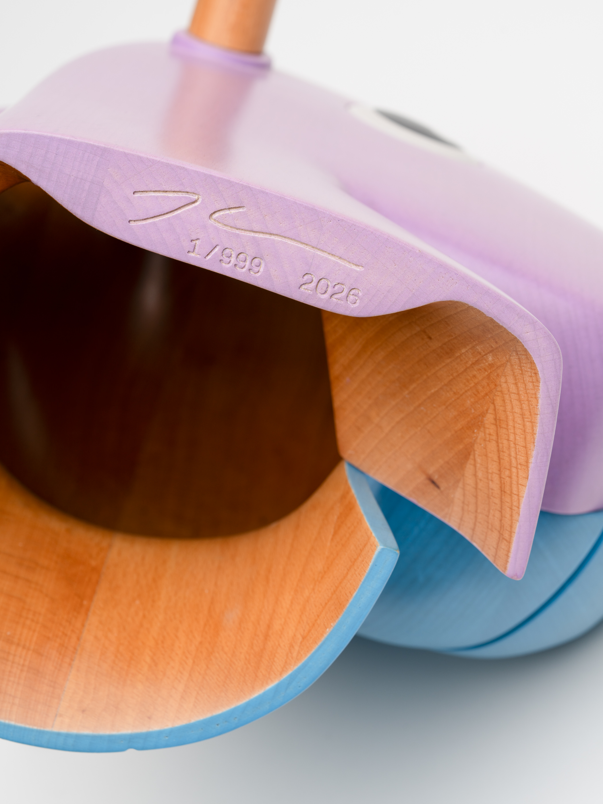 Split-Rocker (Wood) Pink/Blue by Jeff Koons