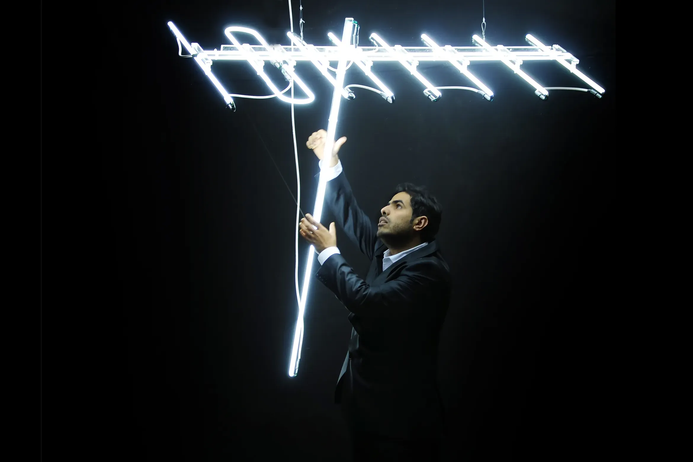 Ahmed Mater, 'Antenna (White)'