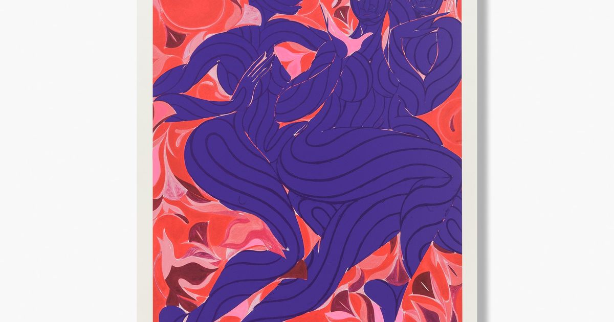 Violet Dance (Hand-finished) by Tunji Adeniyi Jones