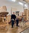 Taku Obata within his woodwork studio Taku Obata within his woodwork studio