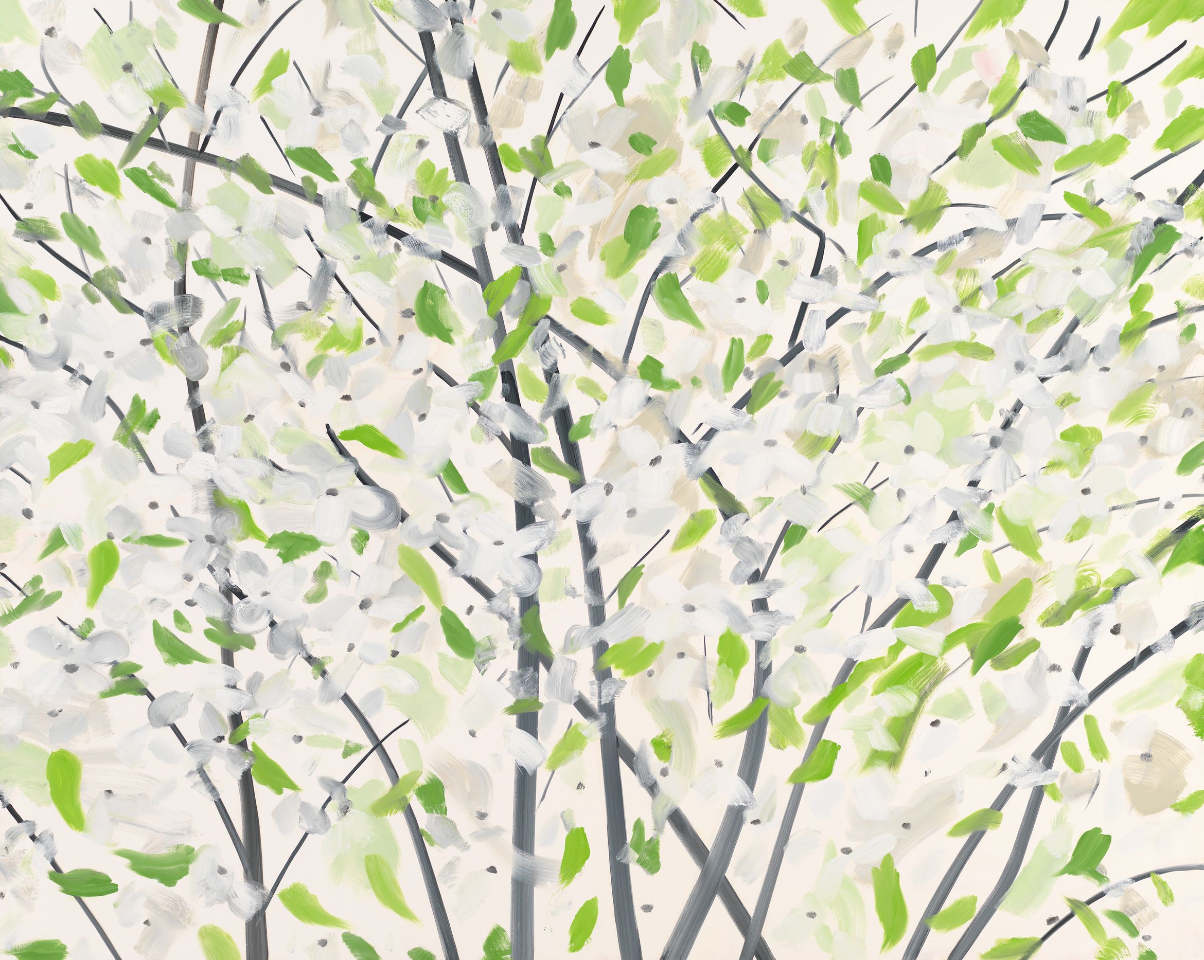 'Apple Blossoms' by Alex Katz, 1994