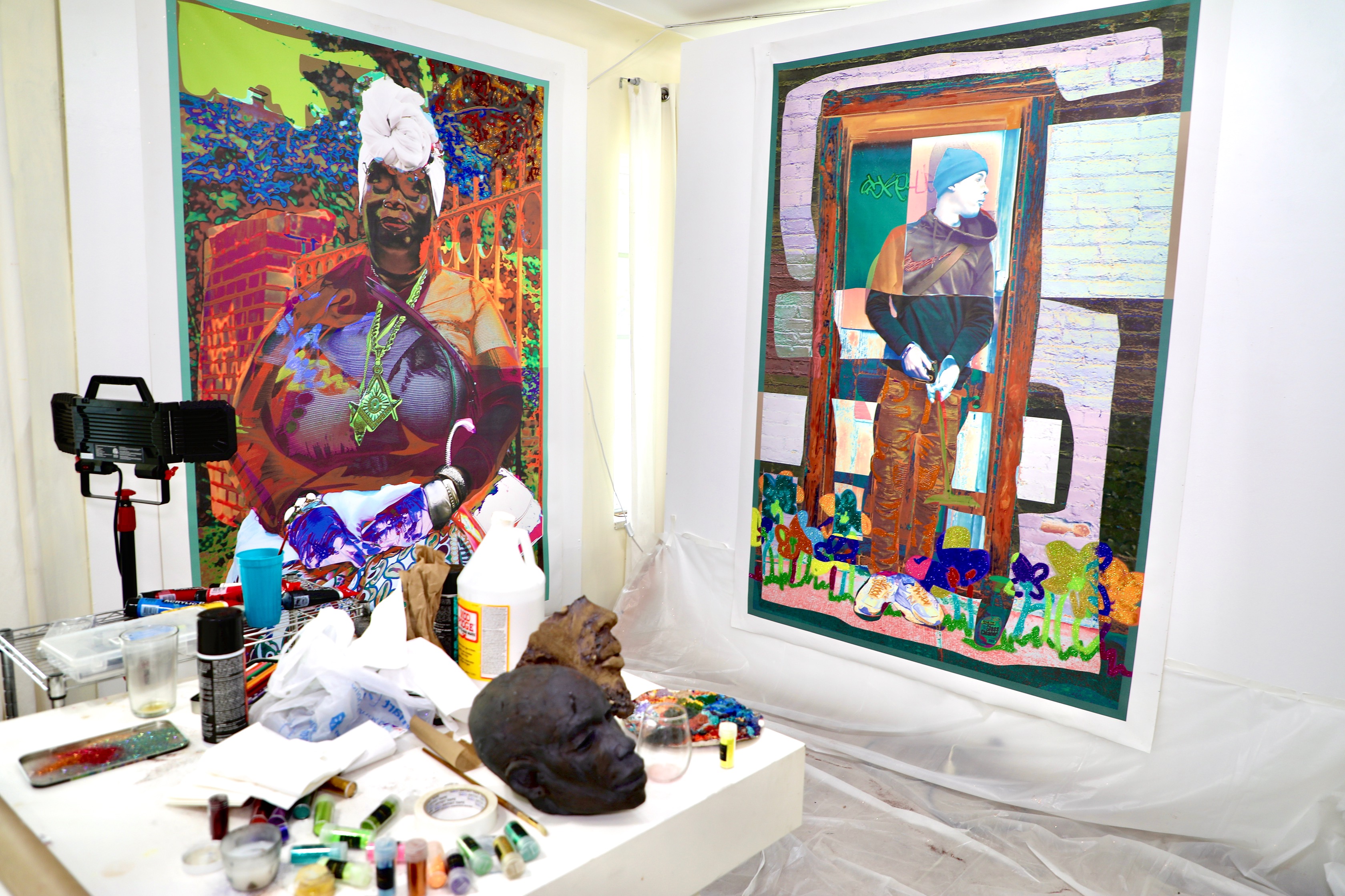 TWO QUEENS: Ode to Romare Bearden by Amani Lewis