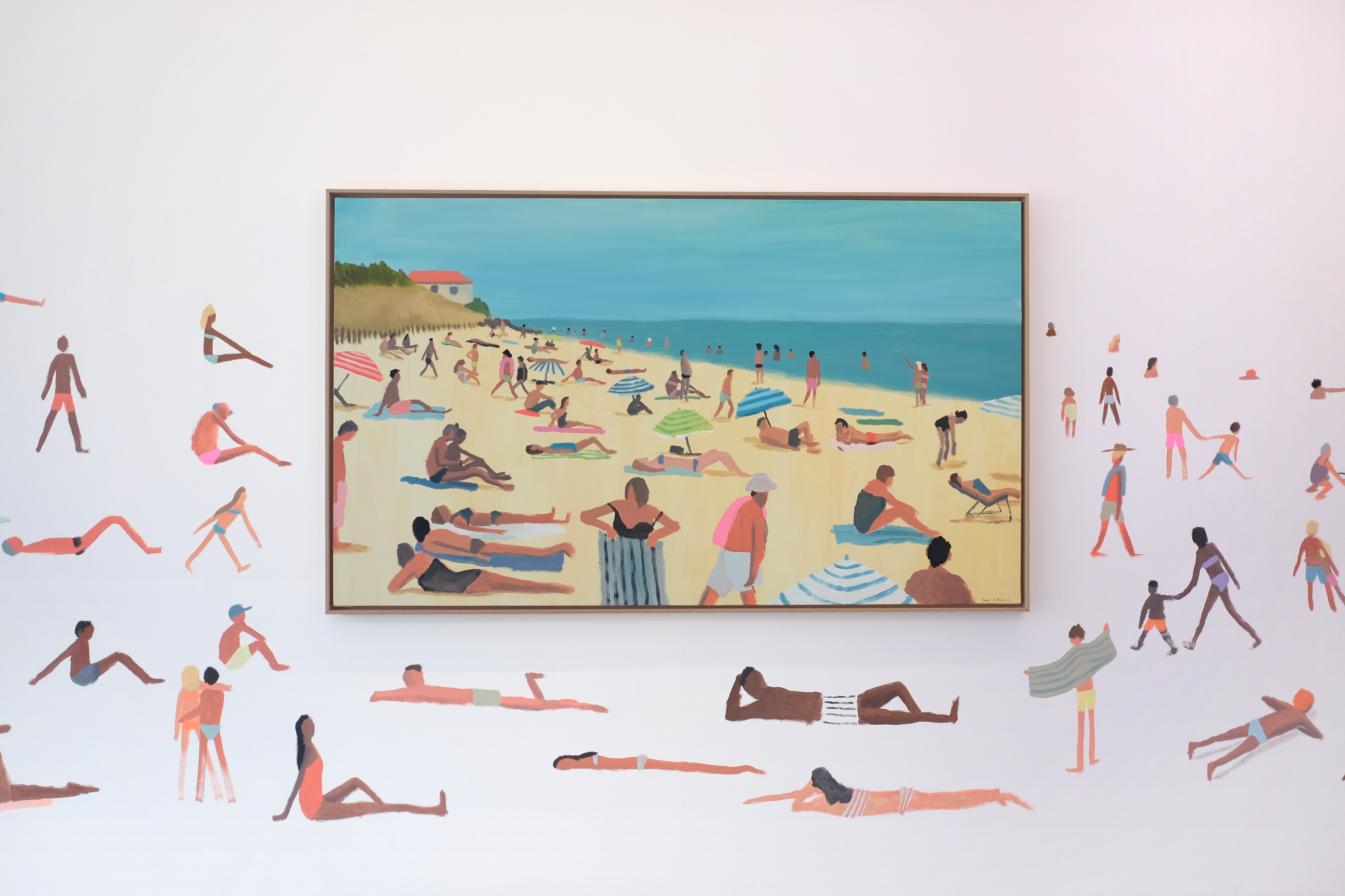 Jean Jullien ジャンジュリアン 「Lovers」シルクスクリーン surfing（deep blue） | Jean Jullien （ジャン・ジュリアン