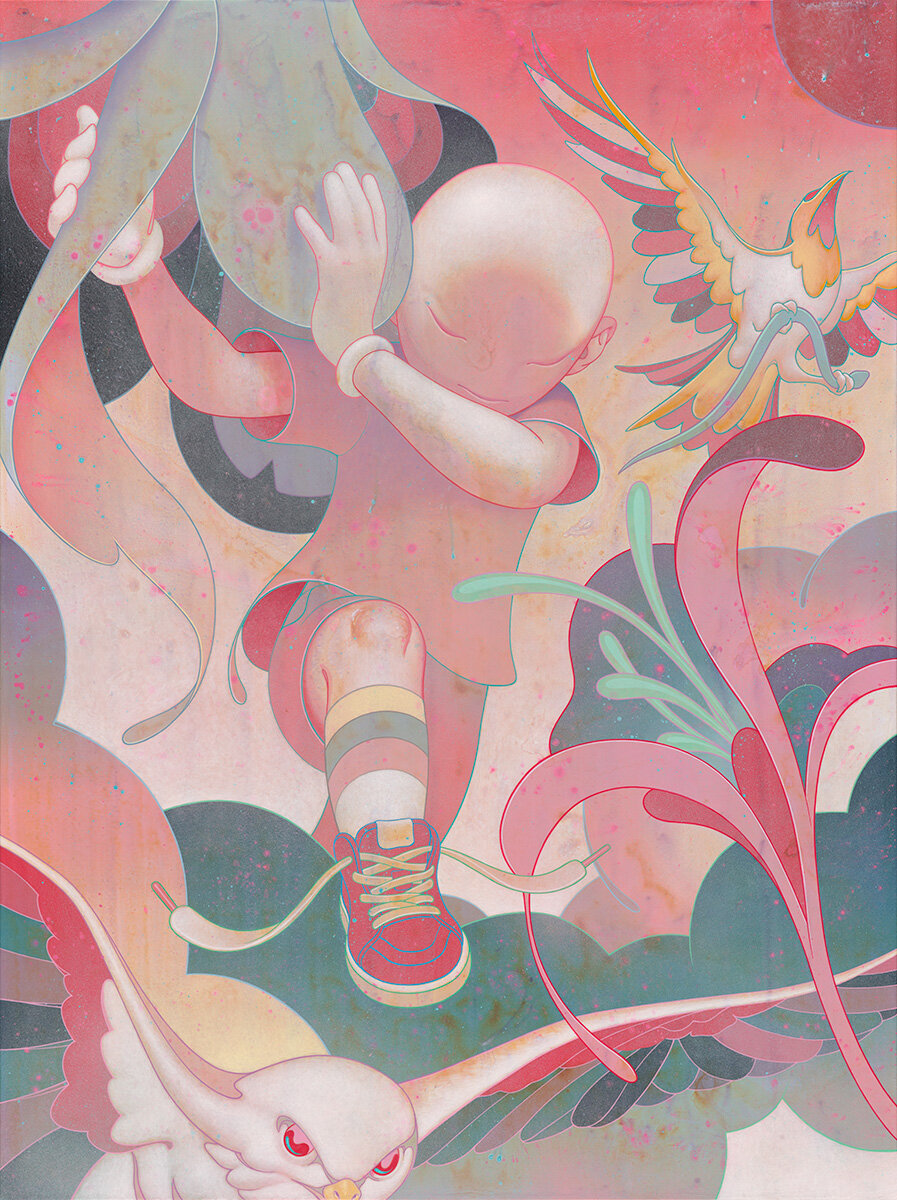 Trespassers by James Jean and Haroshi
