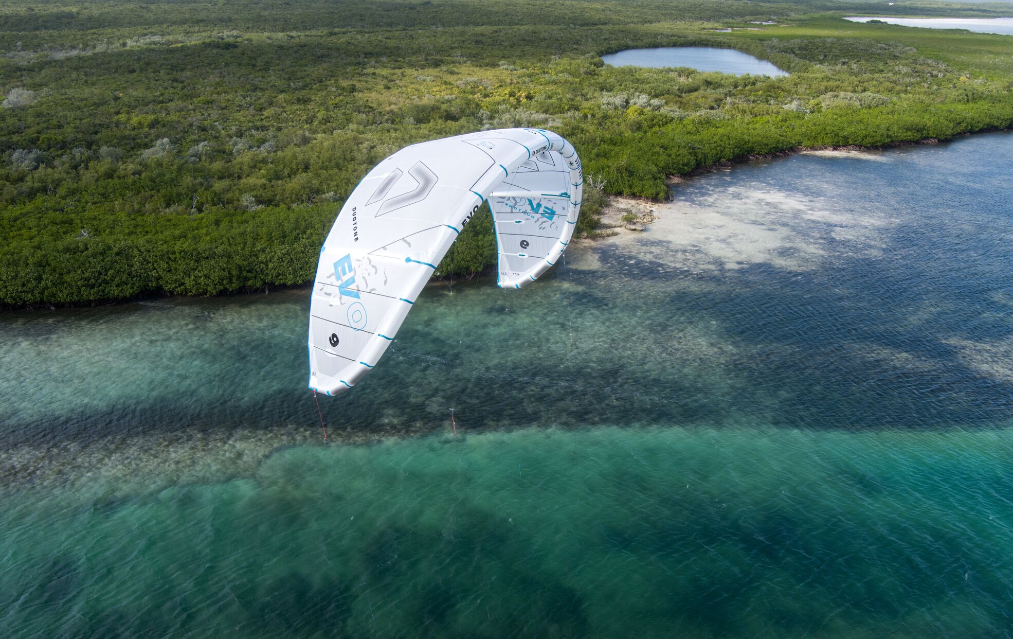 Kite Surf Cerf-volant Duotone Evo 7 M – Concept Bleu Blanc édition D'occasion