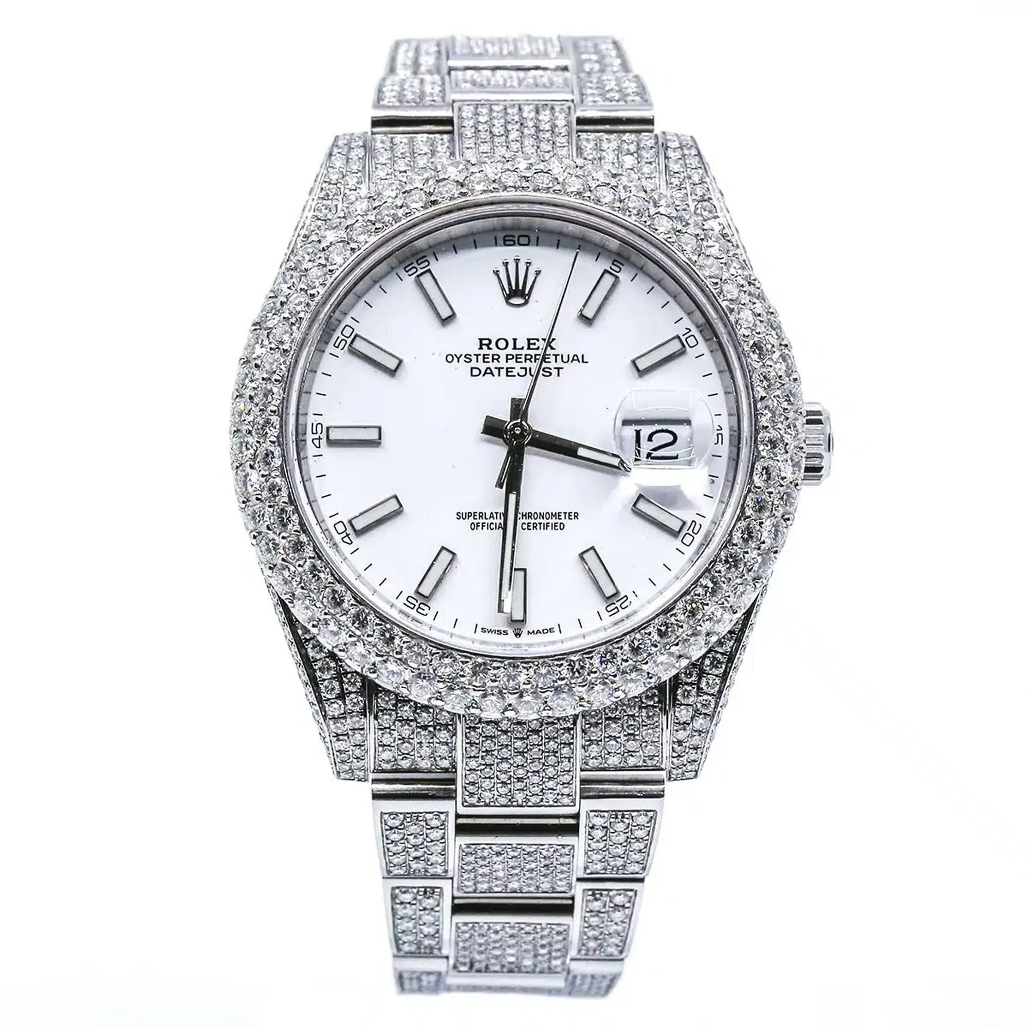 Most expensive on sale iced out rolex