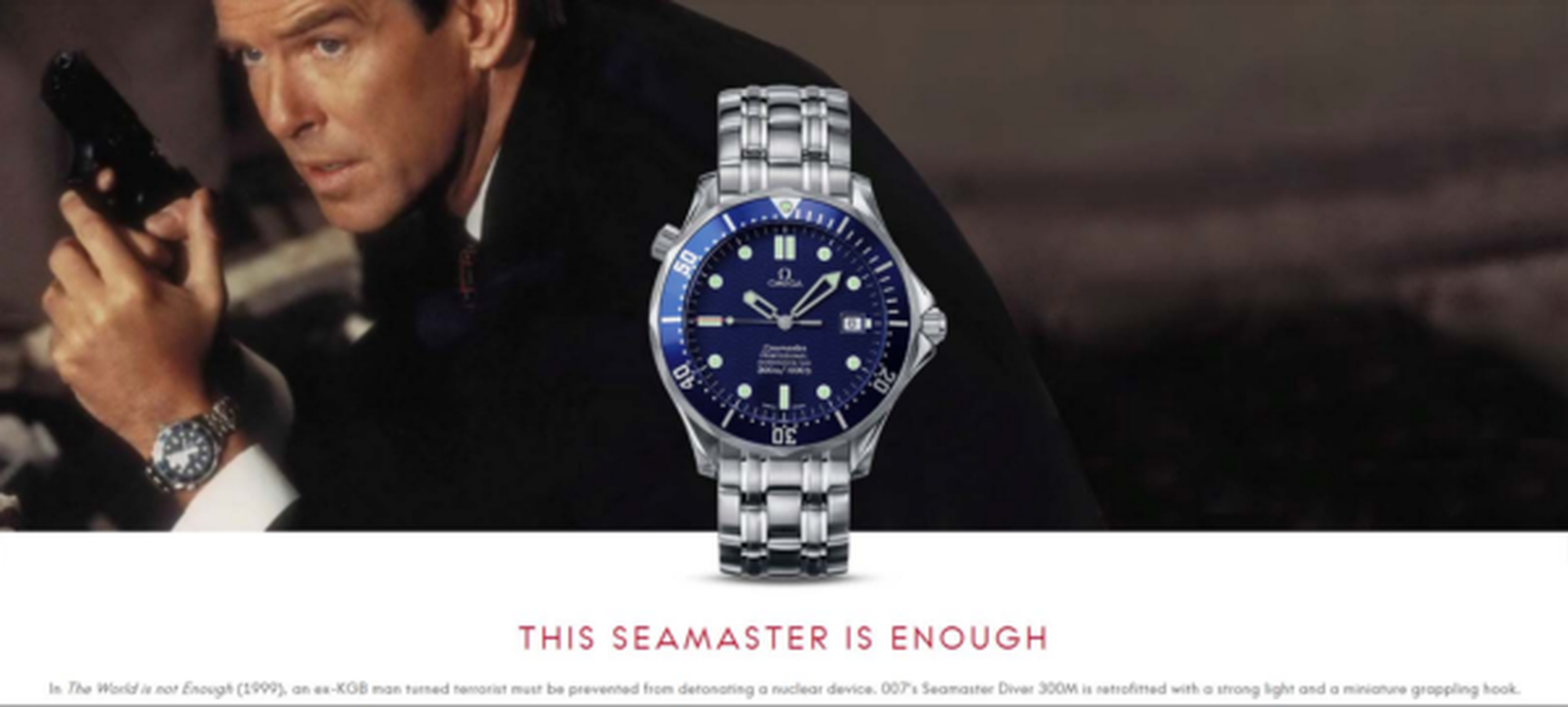 Omega Seamaster – James Bond in „Die Welt ist nicht genug“ (1999)