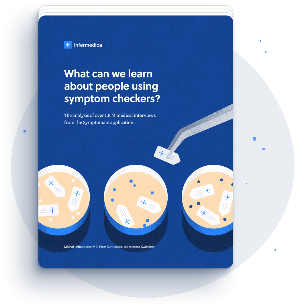 What can we learn about people using symptom checkers. Cover of the report.