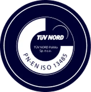 Badge showing that Infermedica is ISO-13485 certified