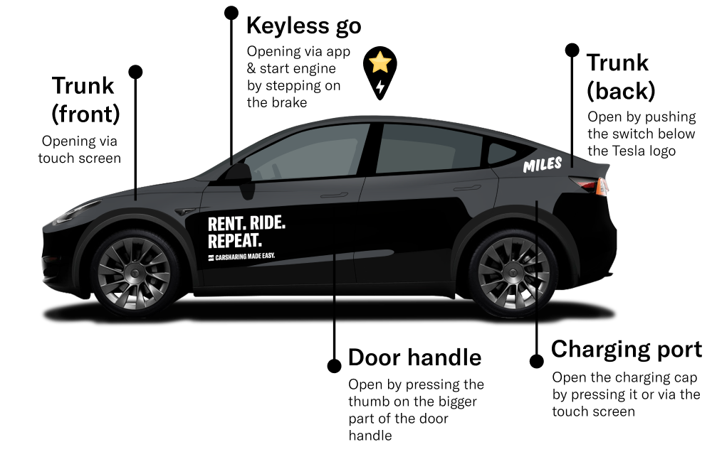 Tesla Model Y Unsere Flotte Fahrzeuge MILES Mobility