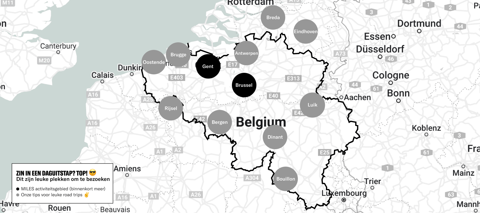 Explore Belgium with MILES