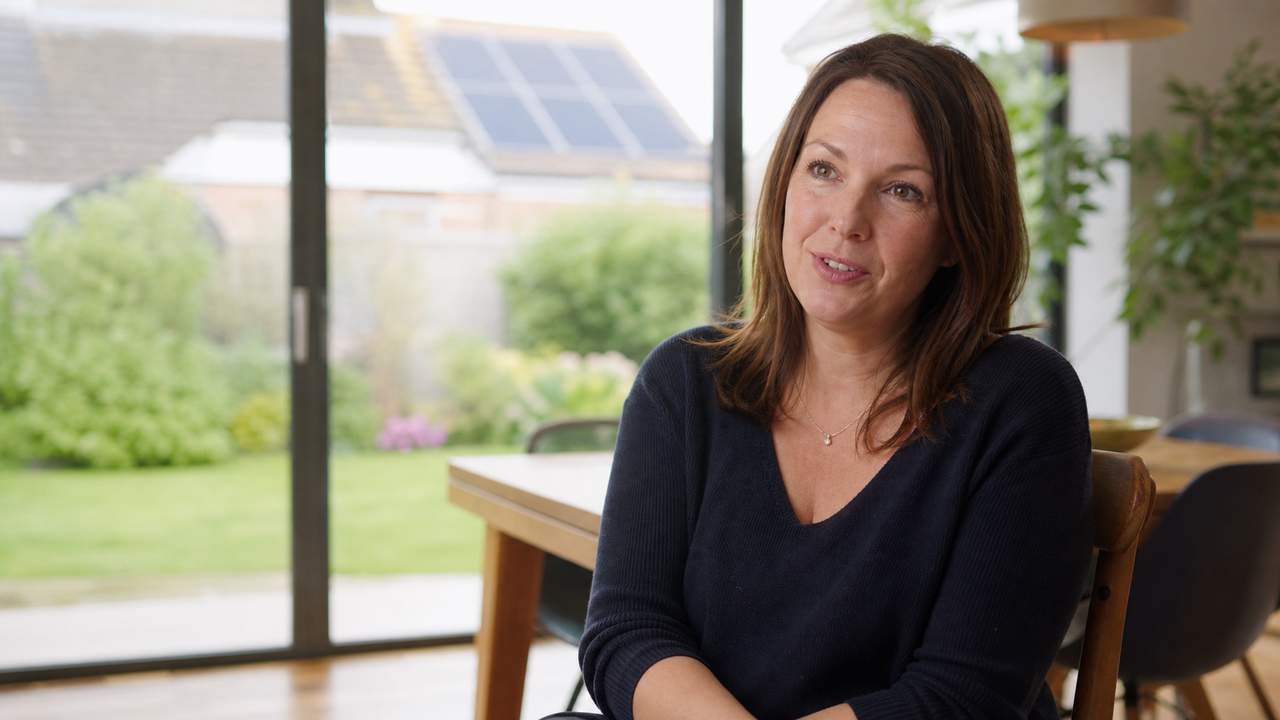Sophie Mason speaking about their home energy installation
