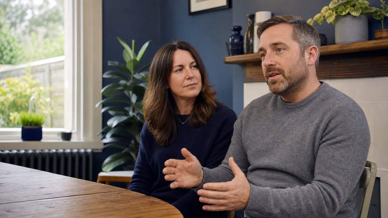Emma and Luke Bennett speaking about their home energy installation