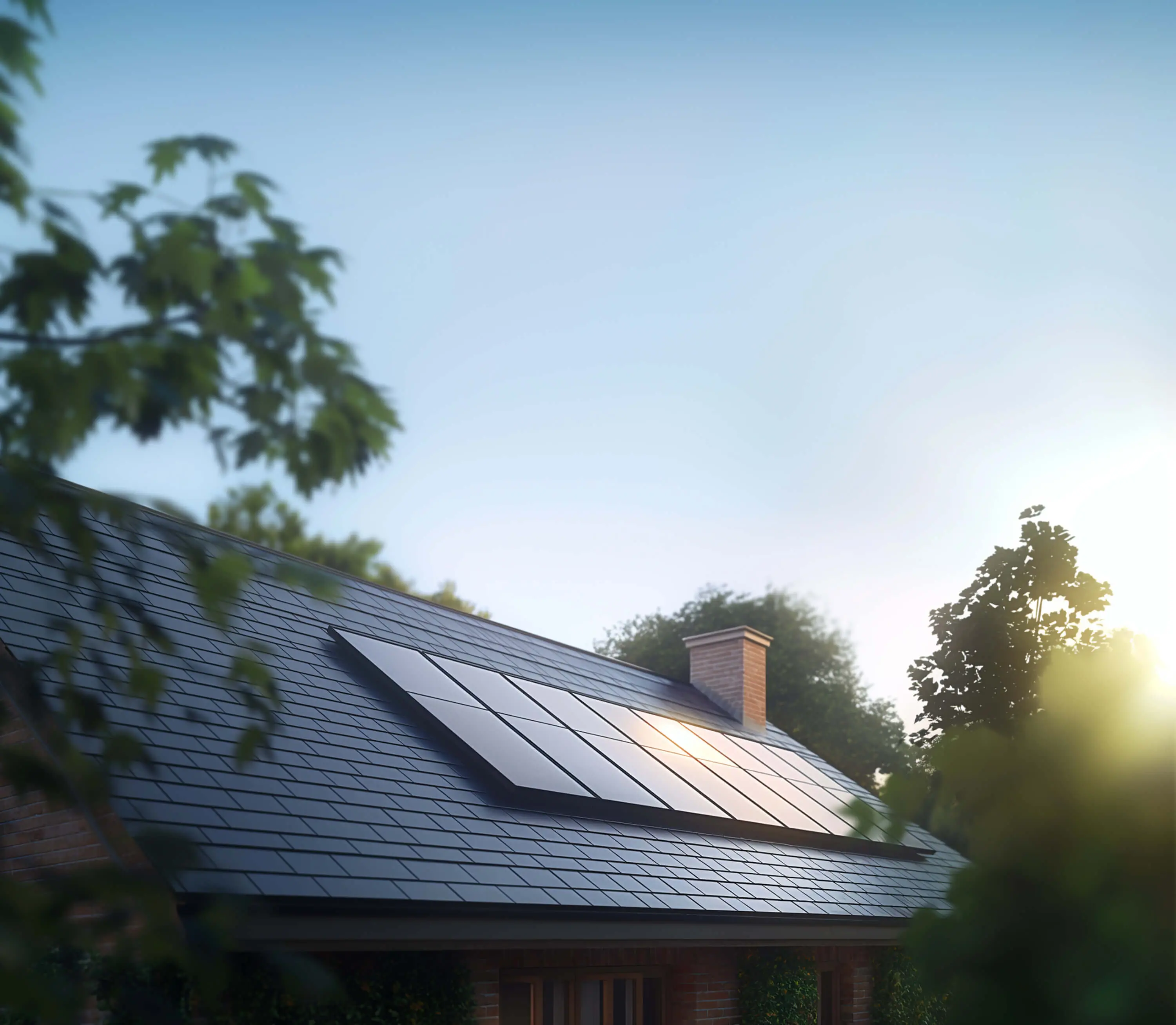 House with heat pump