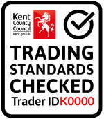 Trading Standards Checked member Invicta Security Ltd standing in front of his company van in the grounds of the Mercure Maidstone hotel