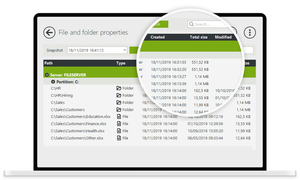 File and folder properties