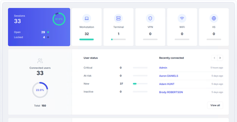 Manage use sessions Active Directory