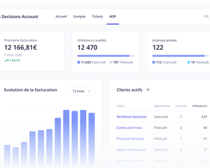 Plateforme de gestion des licences MSP