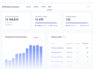 Plateforme de gestion des licences MSP