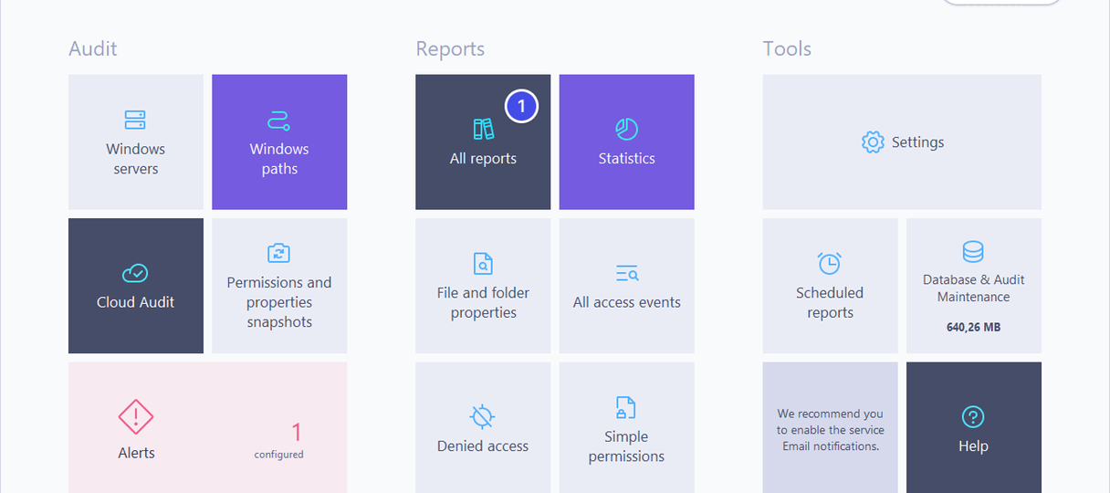 Dashboard all reports