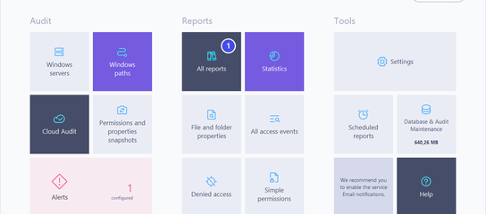 Dashboard all reports