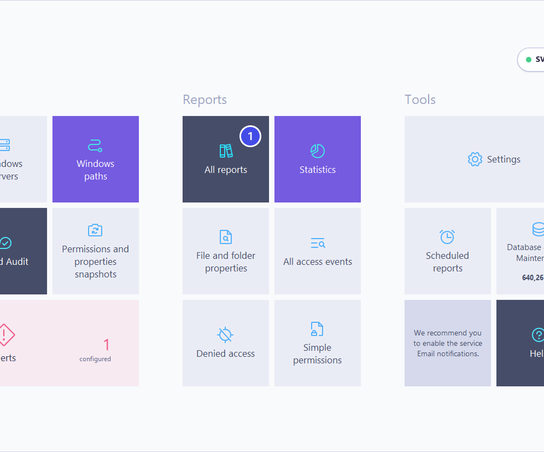 Dashboard all reports