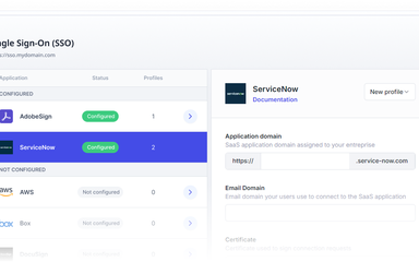 SSO ServiceNow