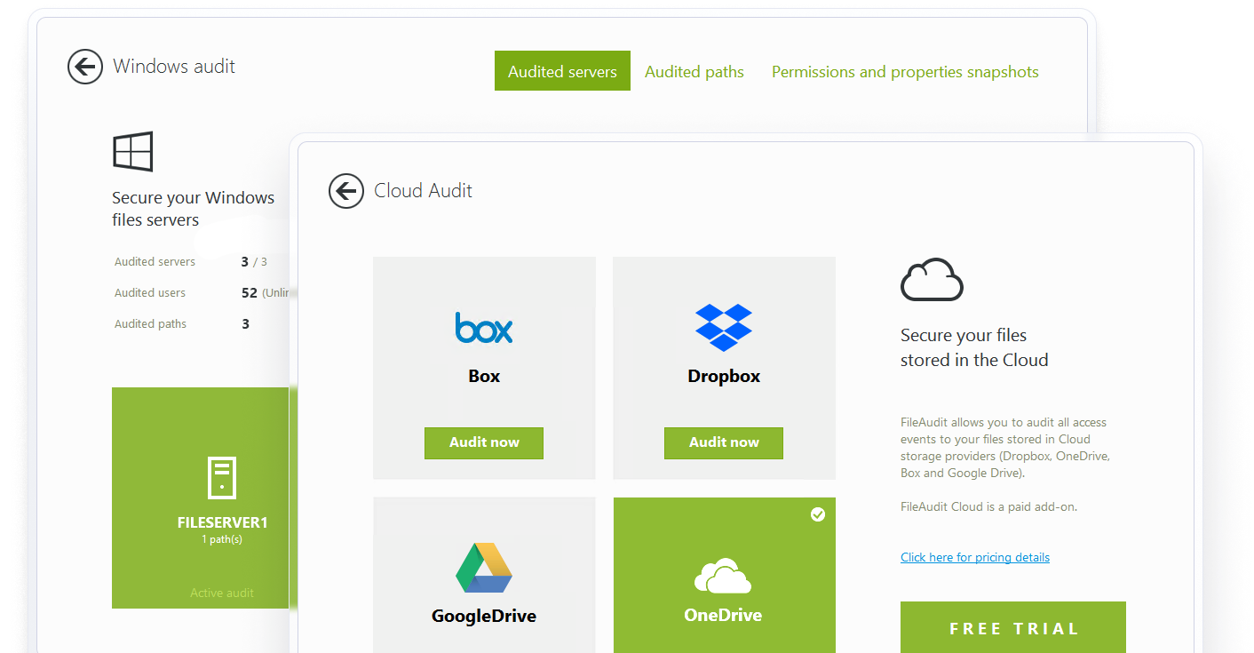 Windows audit and cloud audit