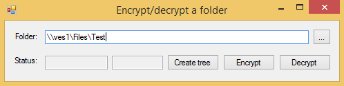 Launch encryption tool test