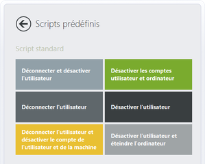 Scripts prédéfinis