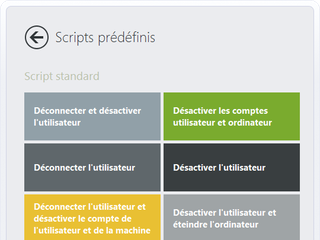 Scripts prédéfinis