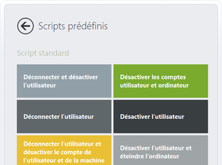 Scripts prédéfinis