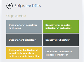 Scripts prédéfinis