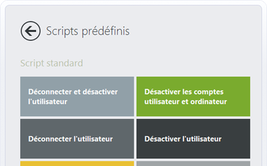 Scripts prédéfinis