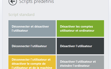 Scripts prédéfinis
