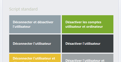 Scripts prédéfinis