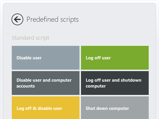 Predefined scripts