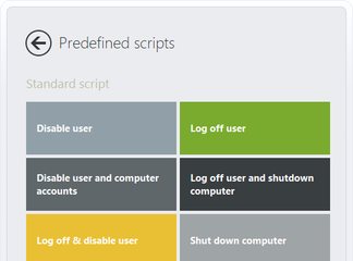 Predefined scripts