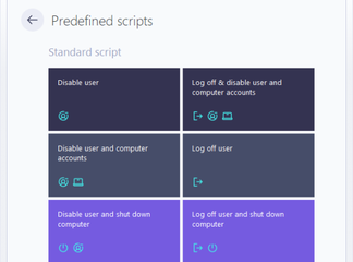 Predefined scripts