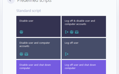 Predefined scripts
