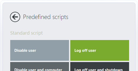 Predefined scripts