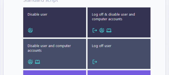 Predefined scripts